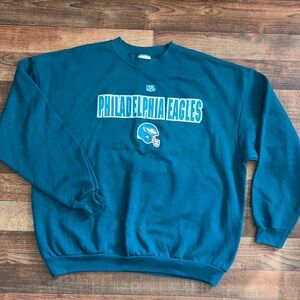 NFL Philadelphia Eagles green Crewneck Sweater vintage